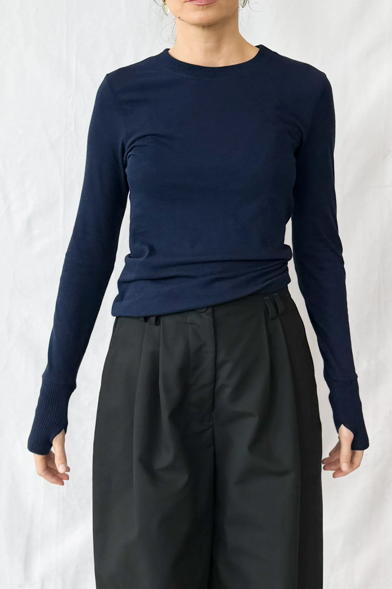 Cashmere Cuffed Crewneck - Image 3