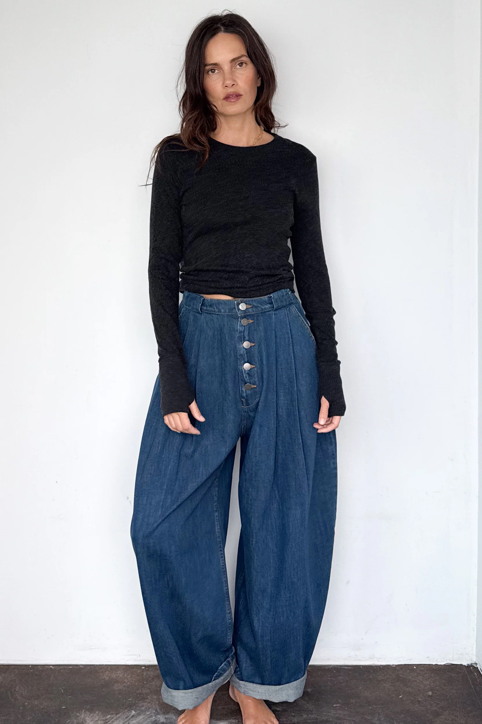 Cashmere Cuffed Crewneck - Image 6
