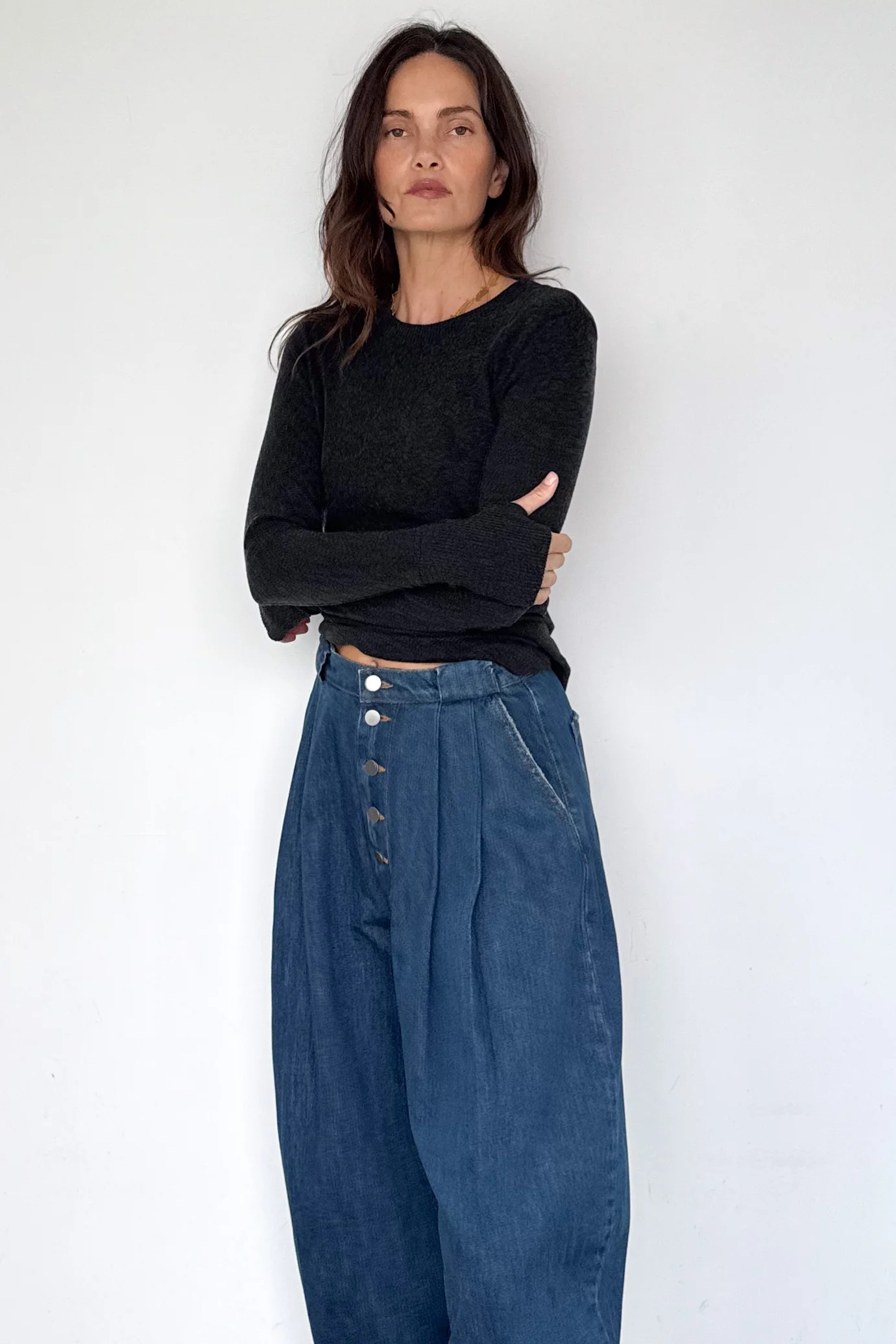 Cashmere Cuffed Crewneck - Image 7