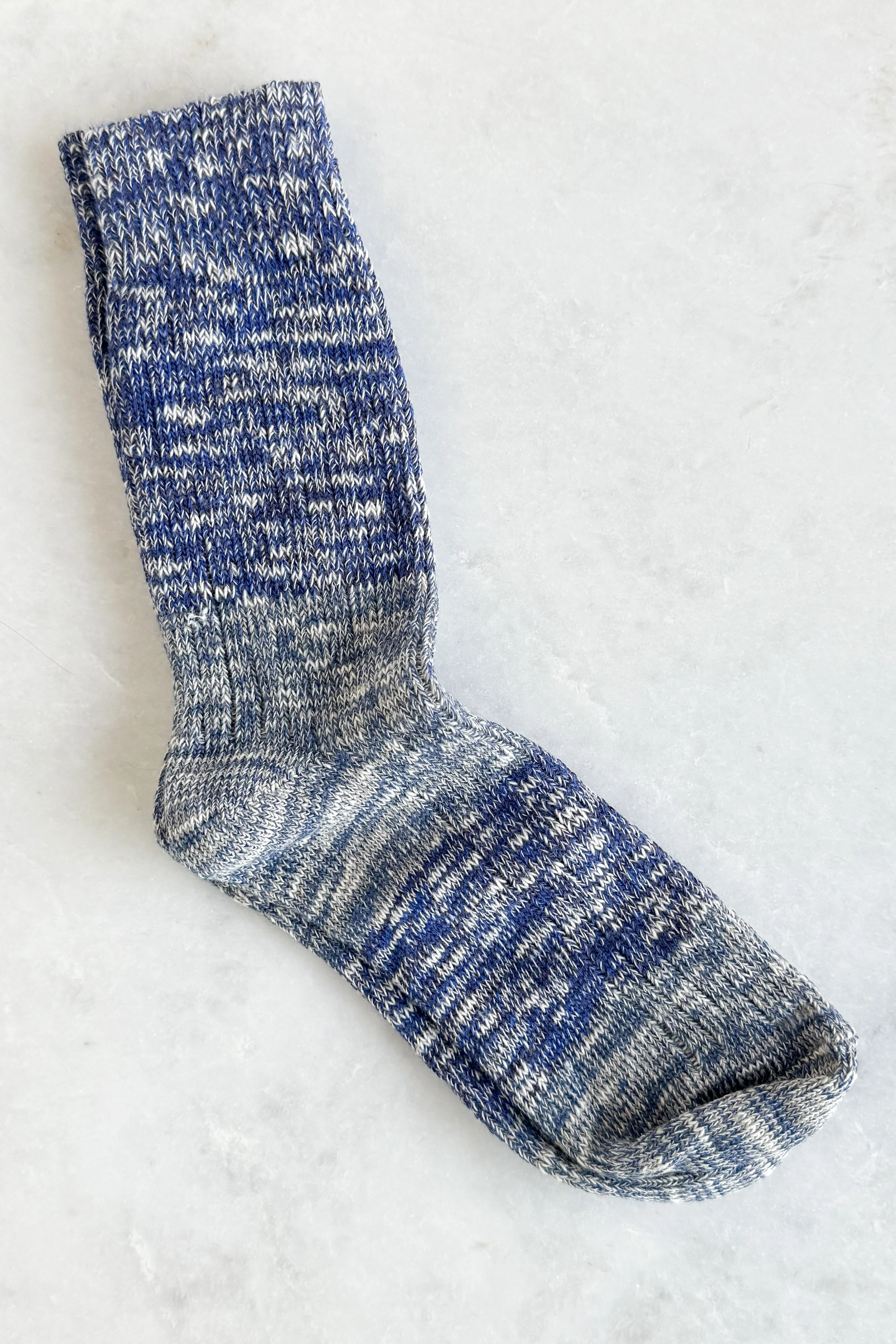 Dark & Light Blue Melange Socks - Image 3
