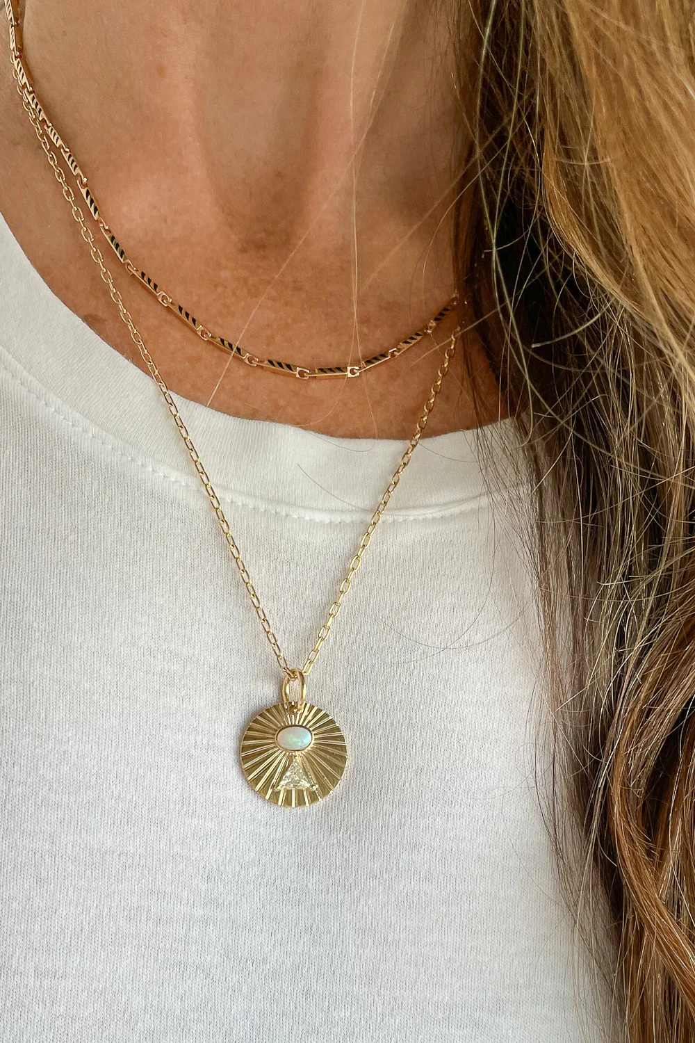 Diamond Pyramid Necklace - Image 10