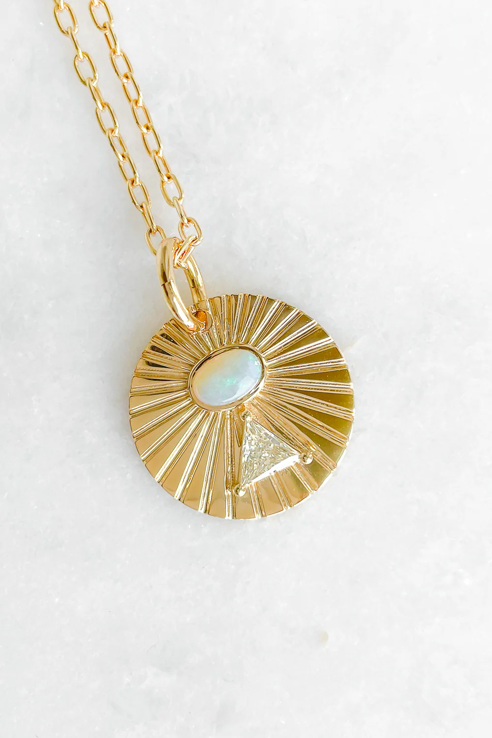 Diamond Pyramid Necklace - Image 7