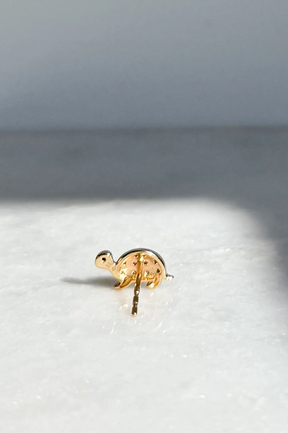 Diamond Turtle Stud Earring - Image 3