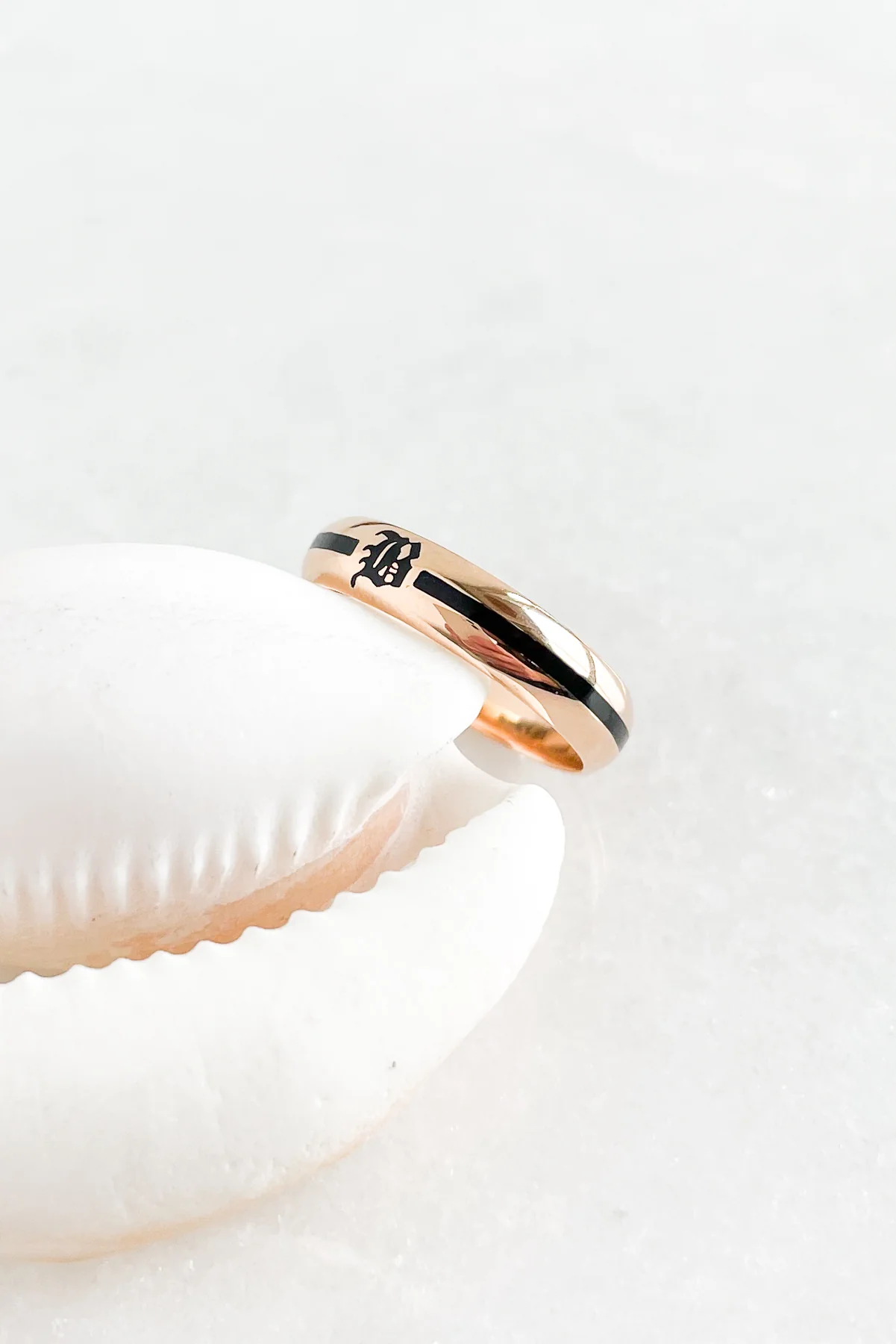 Enamel "B" Ring - Image 7