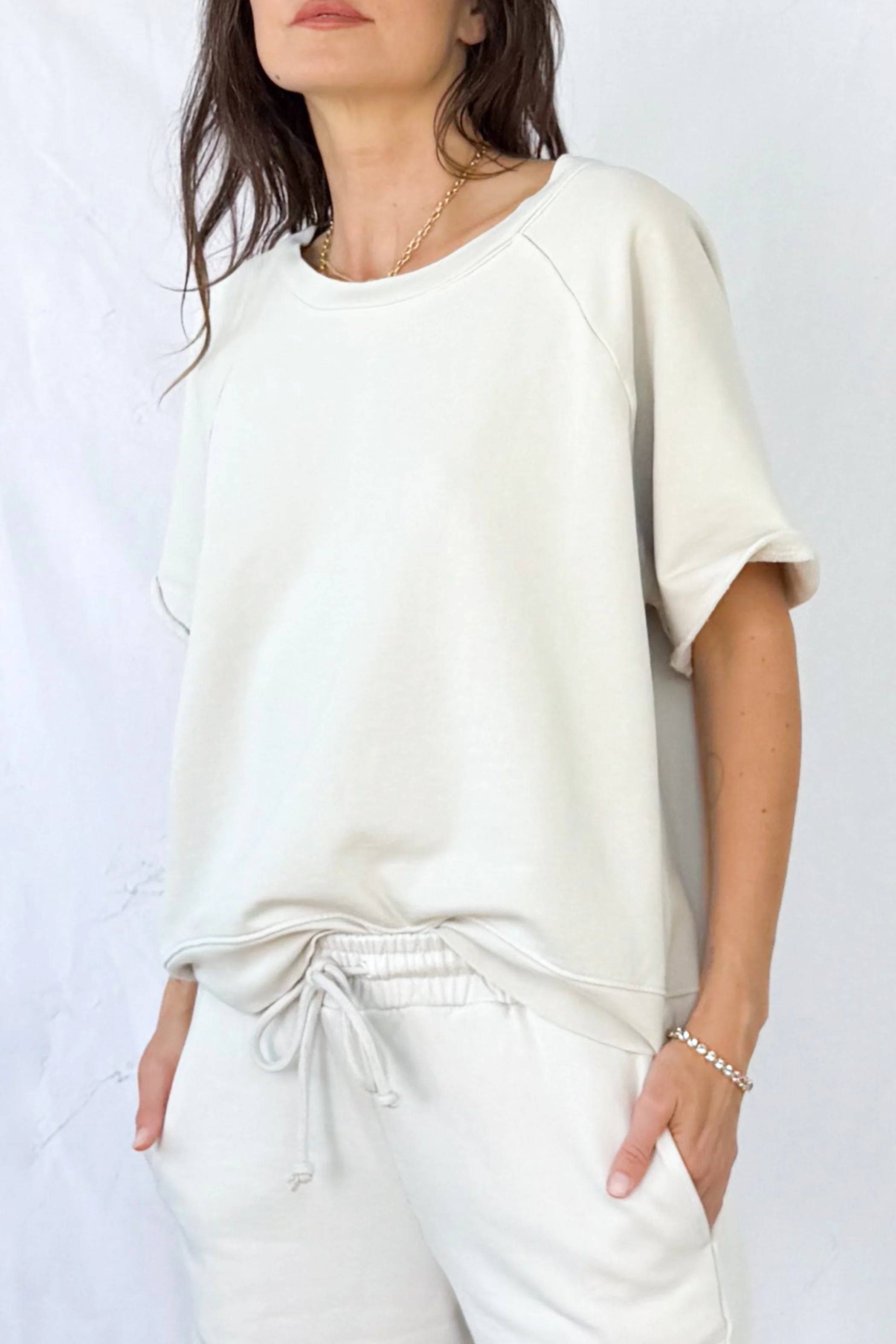 Fleece Short Sleeve Sweatshirt - Image 5