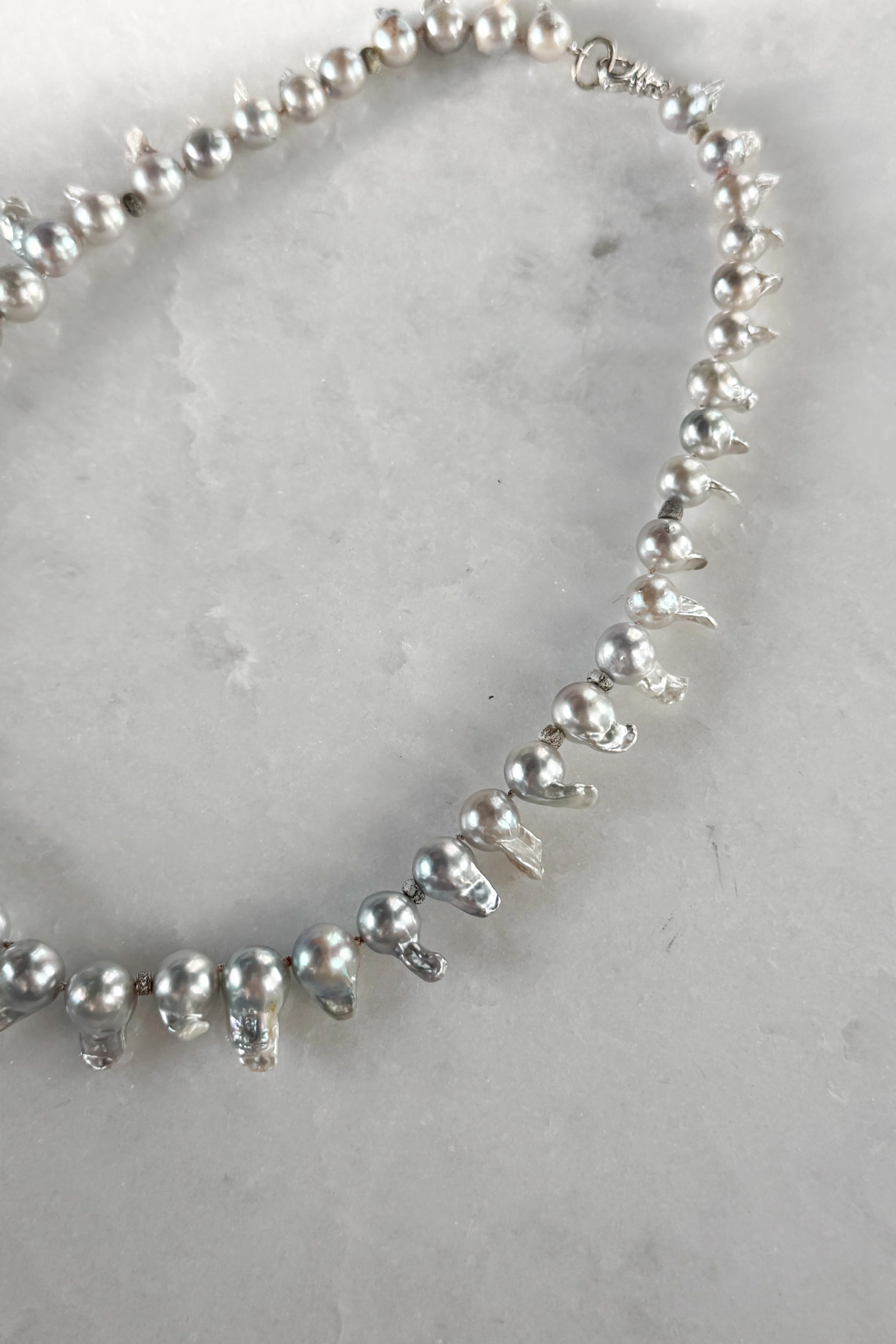 Graduated Baroque Pearl Necklace - Image 6