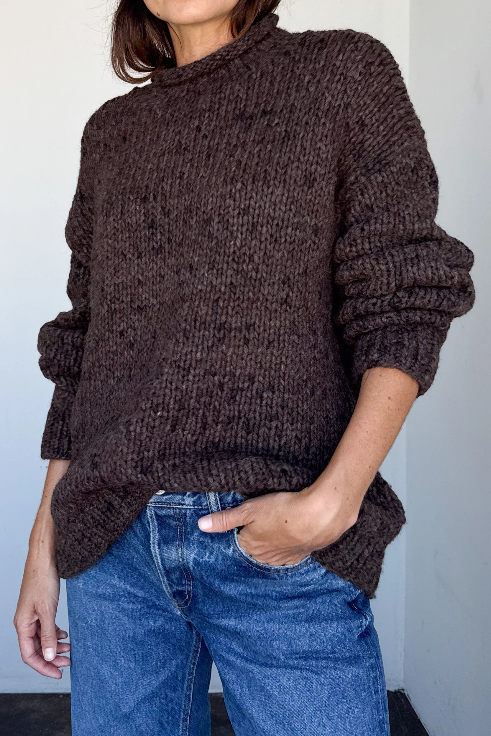 Handknit Rollneck Sweater - Image 10