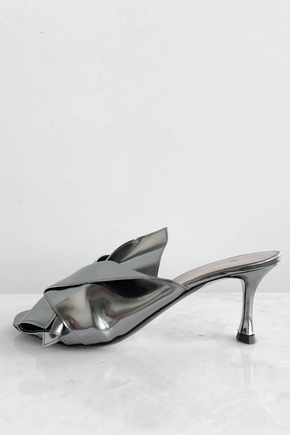 Metallic Bow Kitten Heel - Image 4