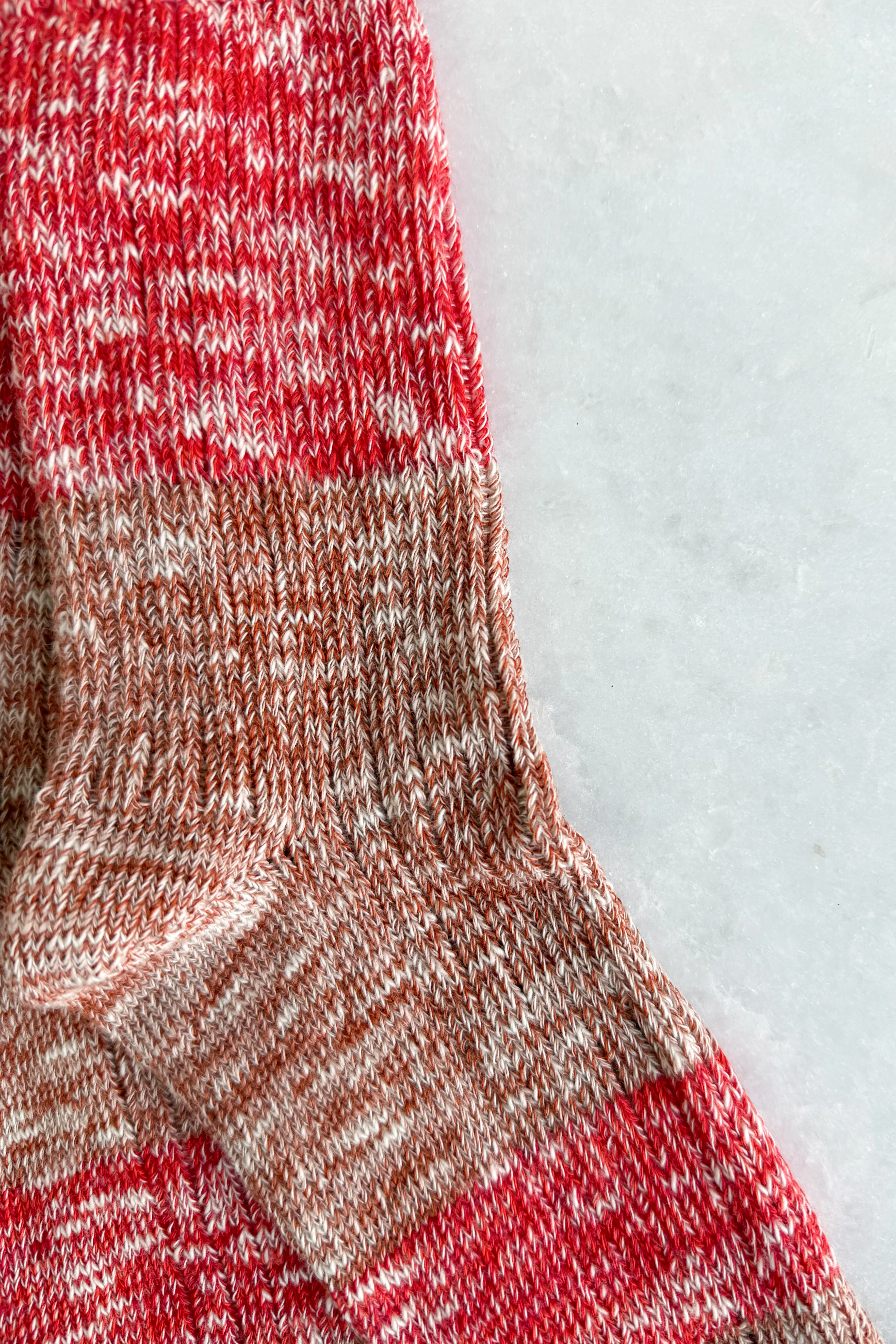 Orange & Pink Melange Socks - Image 5