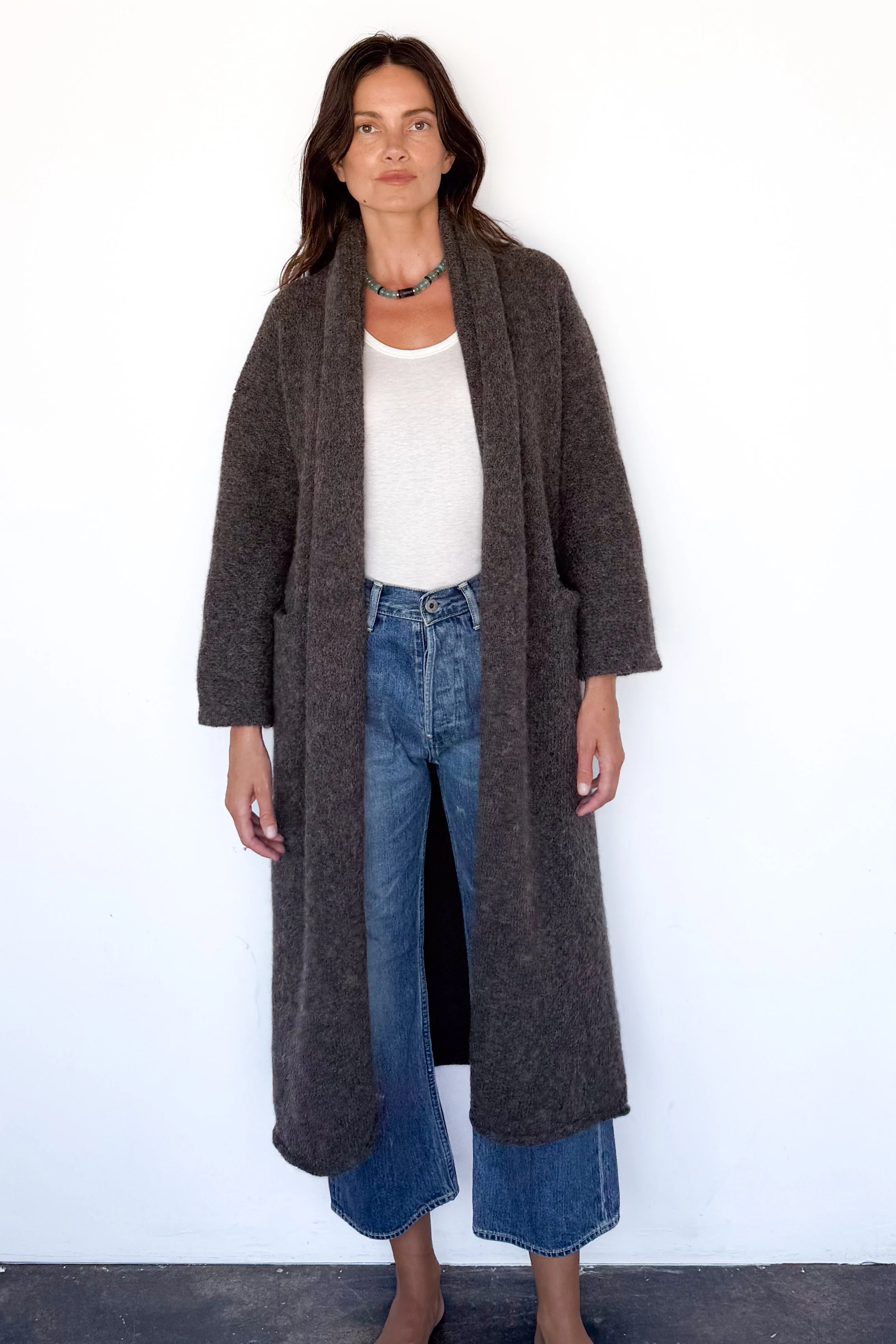 Patina Long Shawl Coat - Image 3