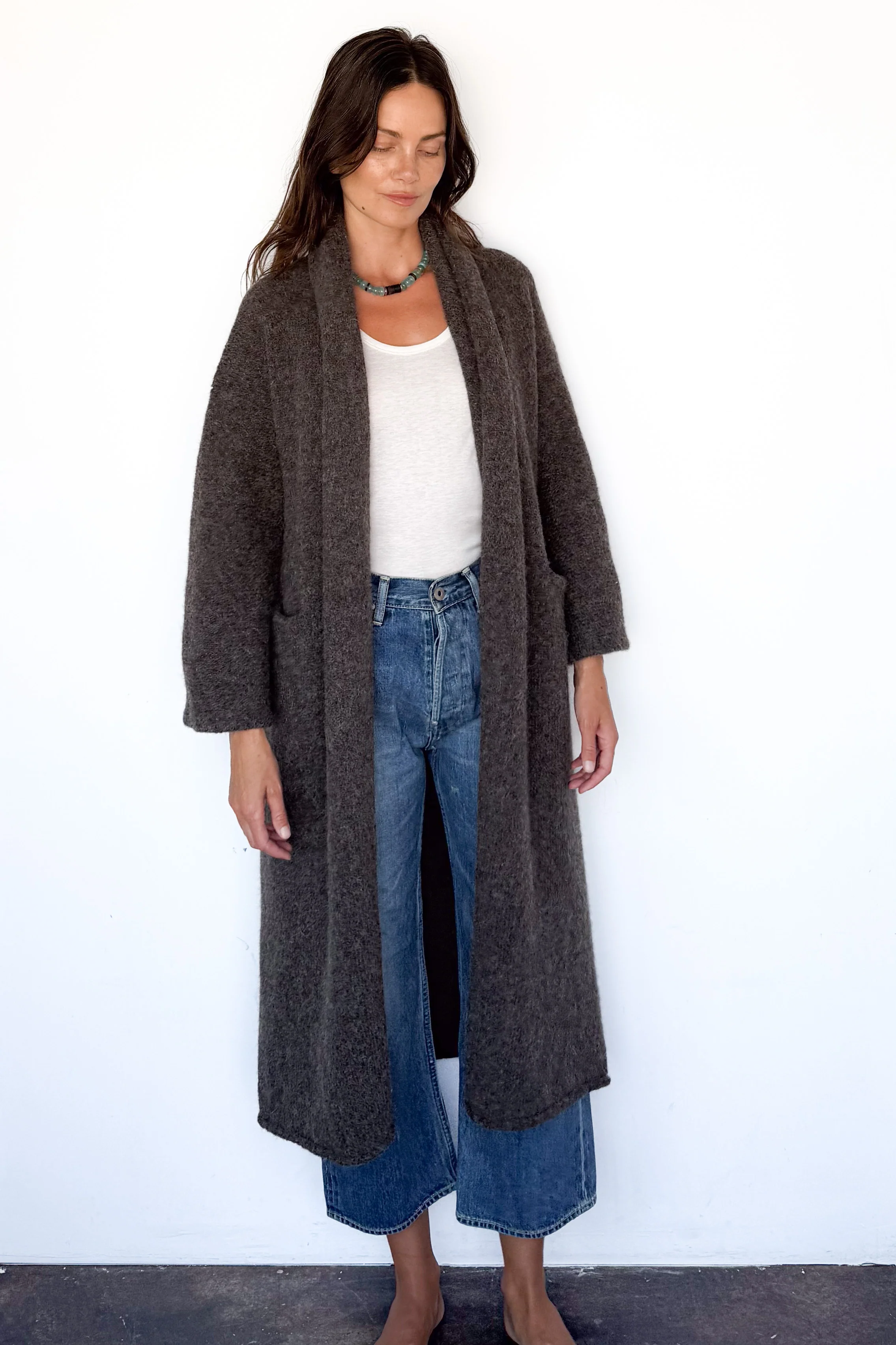 Patina Long Shawl Coat - Image 4