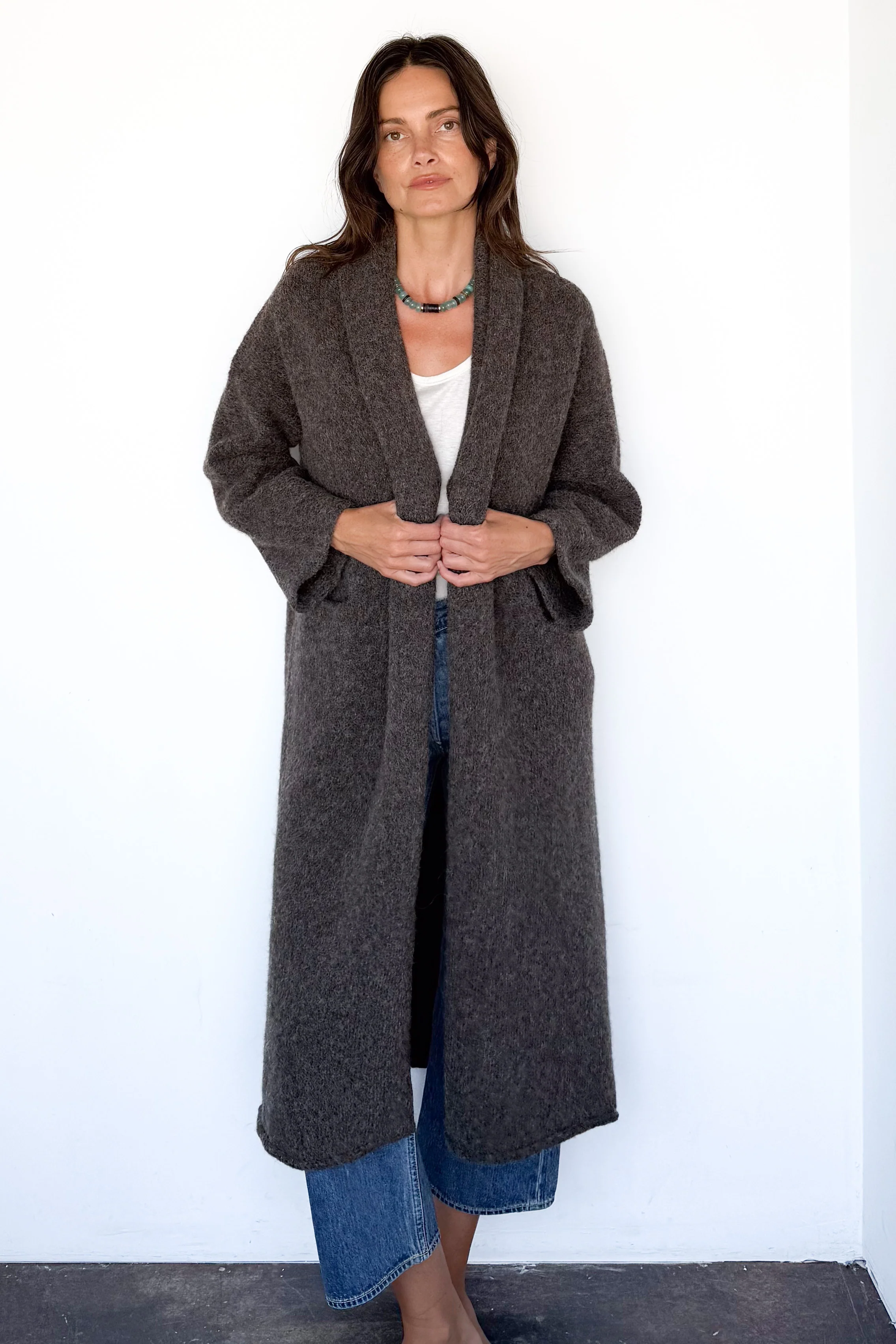 Patina Long Shawl Coat - Image 5