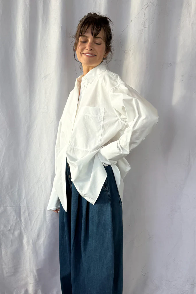 Poplin Button Up Shirt - Image 8