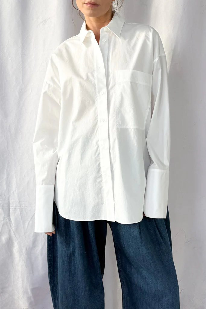Poplin Button Up Shirt - Image 9