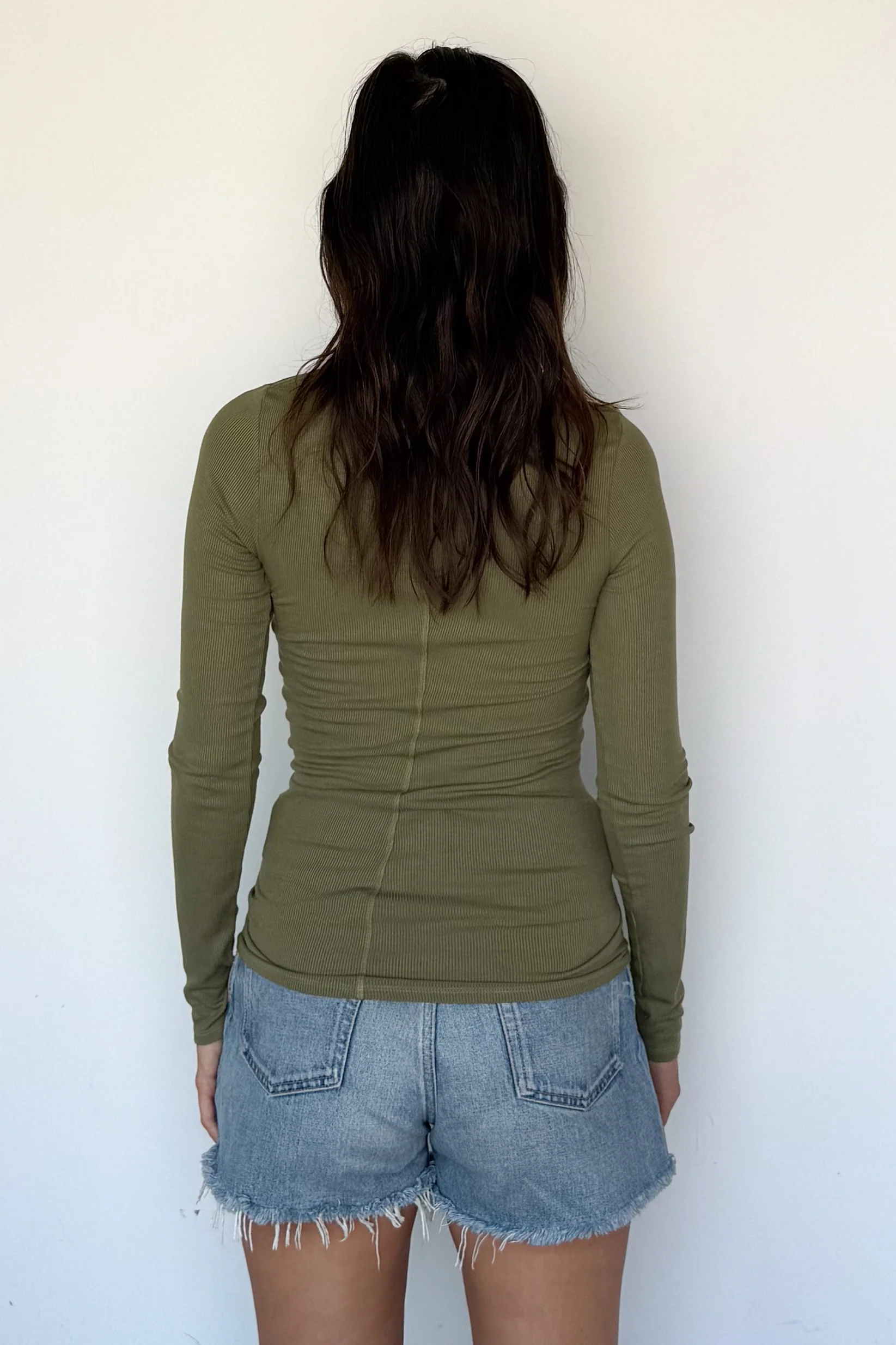 Silk Rib Fitted Crewneck - Image 4