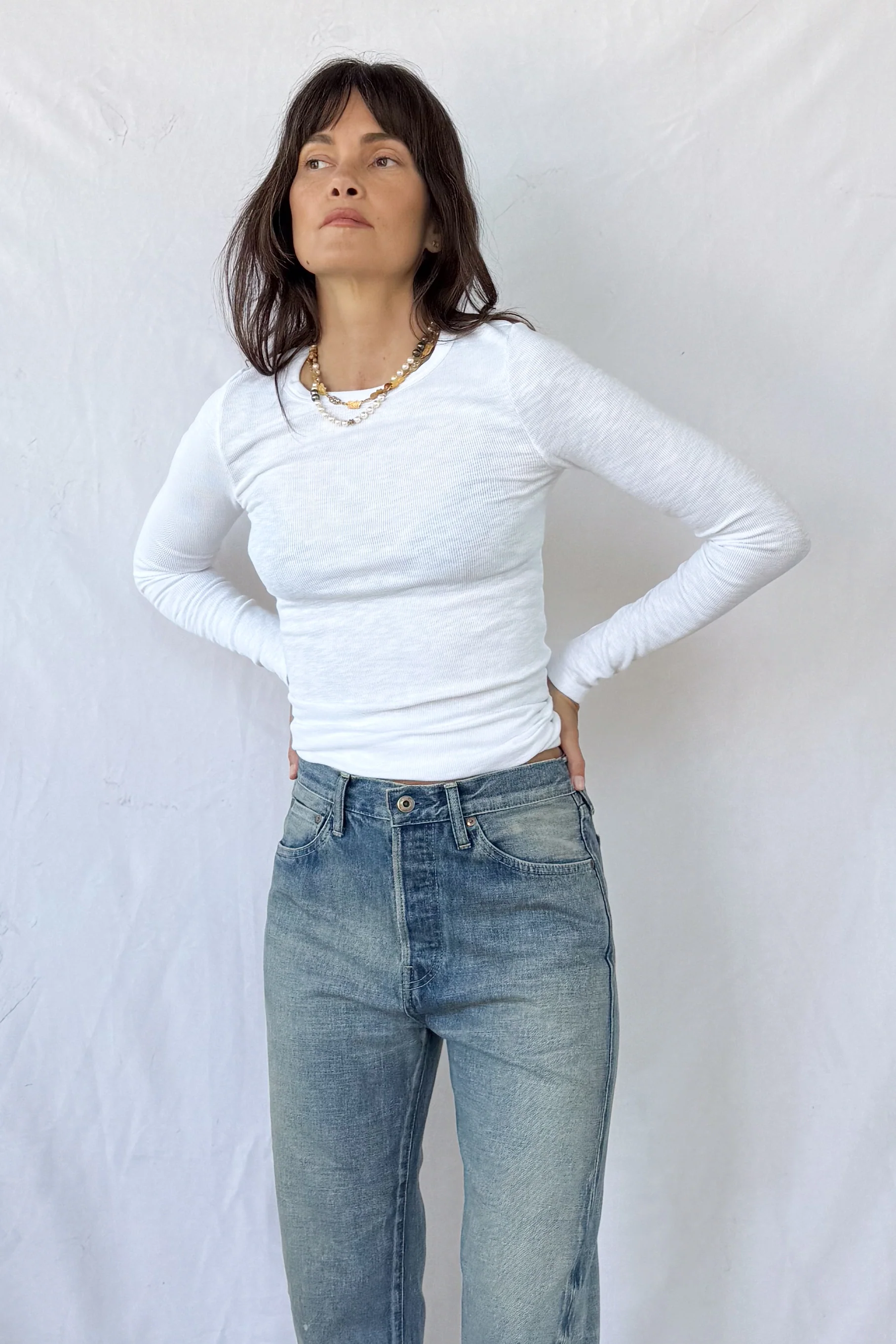 Textured Long Sleeve Crewneck - Image 2