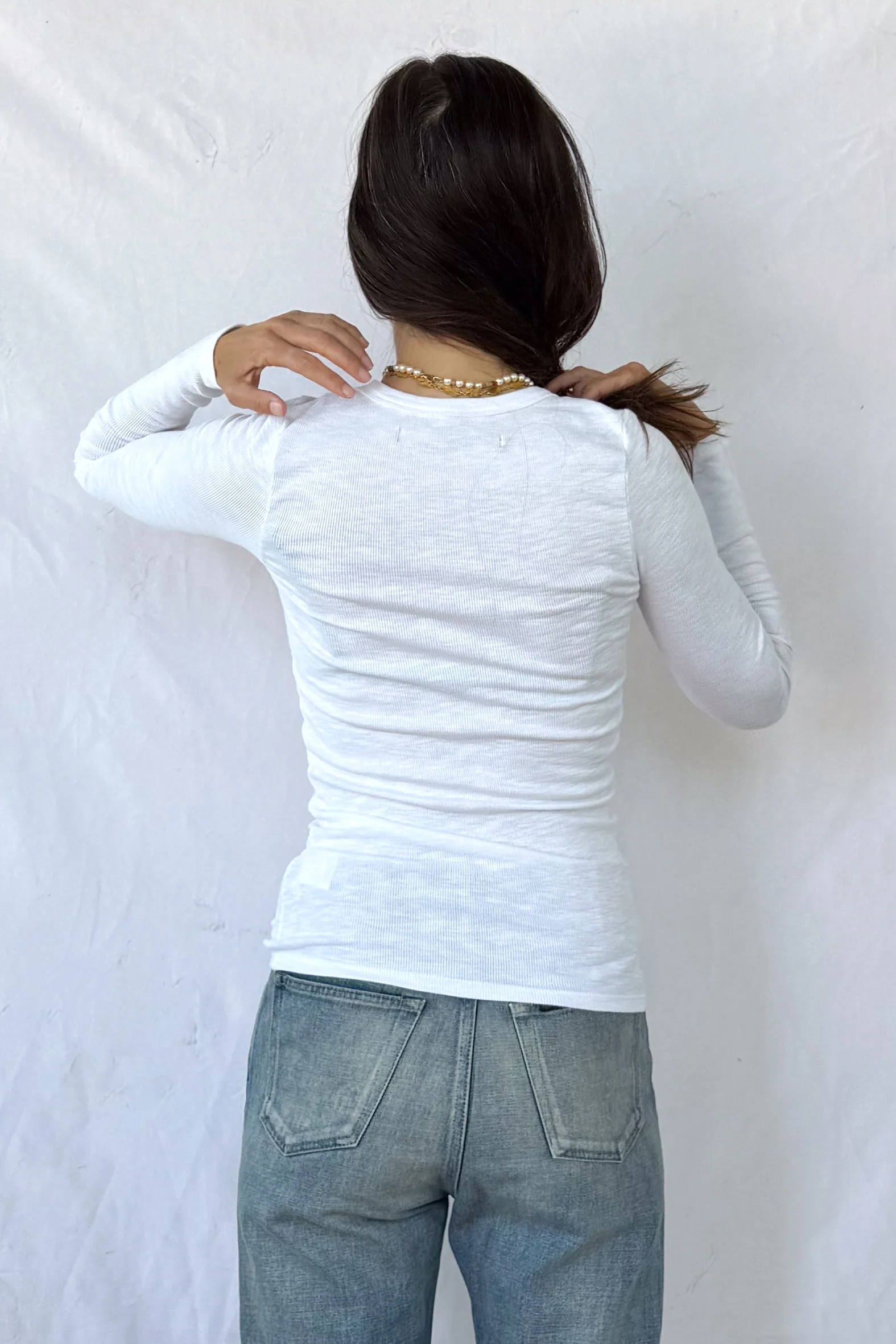 Textured Long Sleeve Crewneck - Image 7