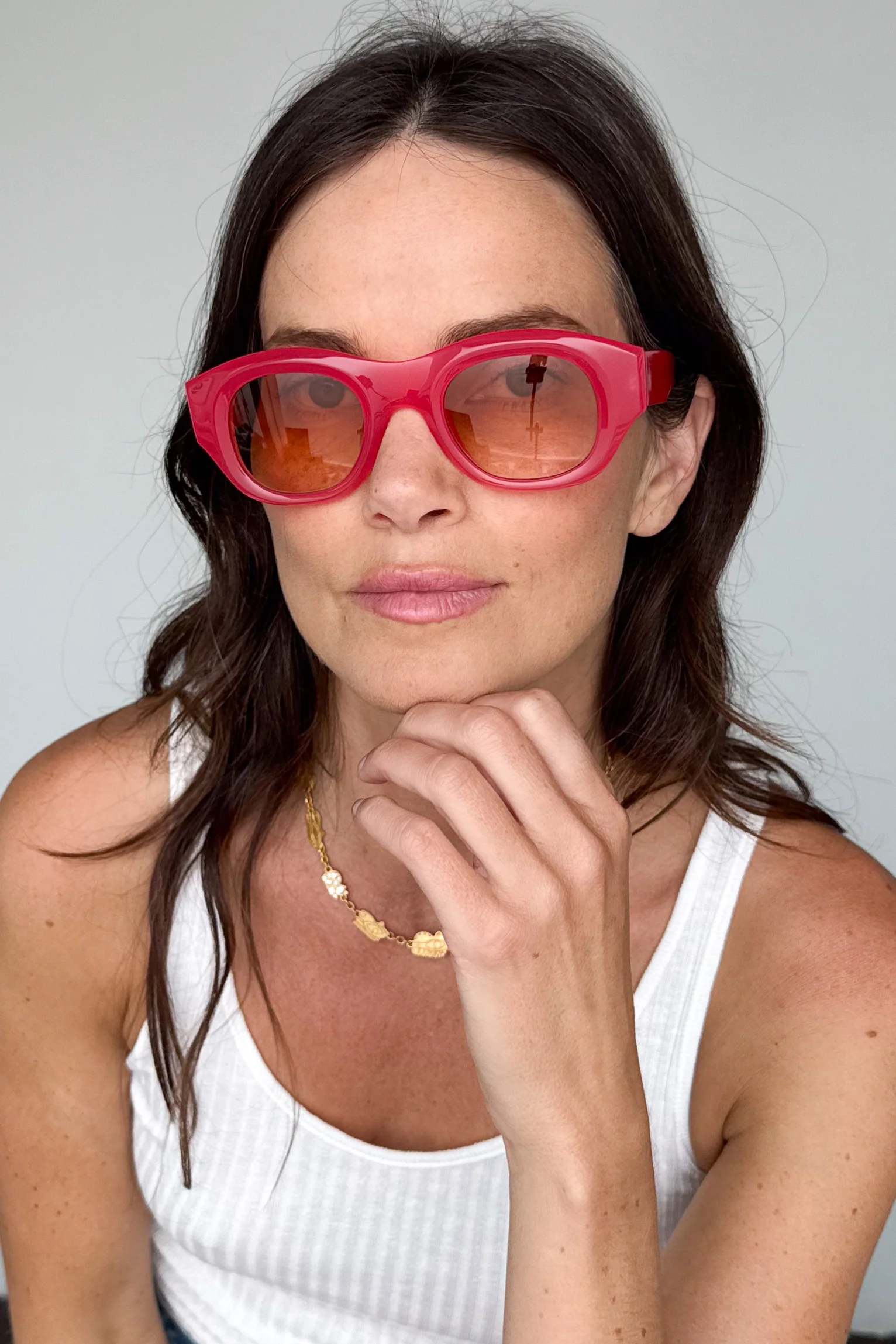 Tom Sunglasses, Golden Pink - Image 4