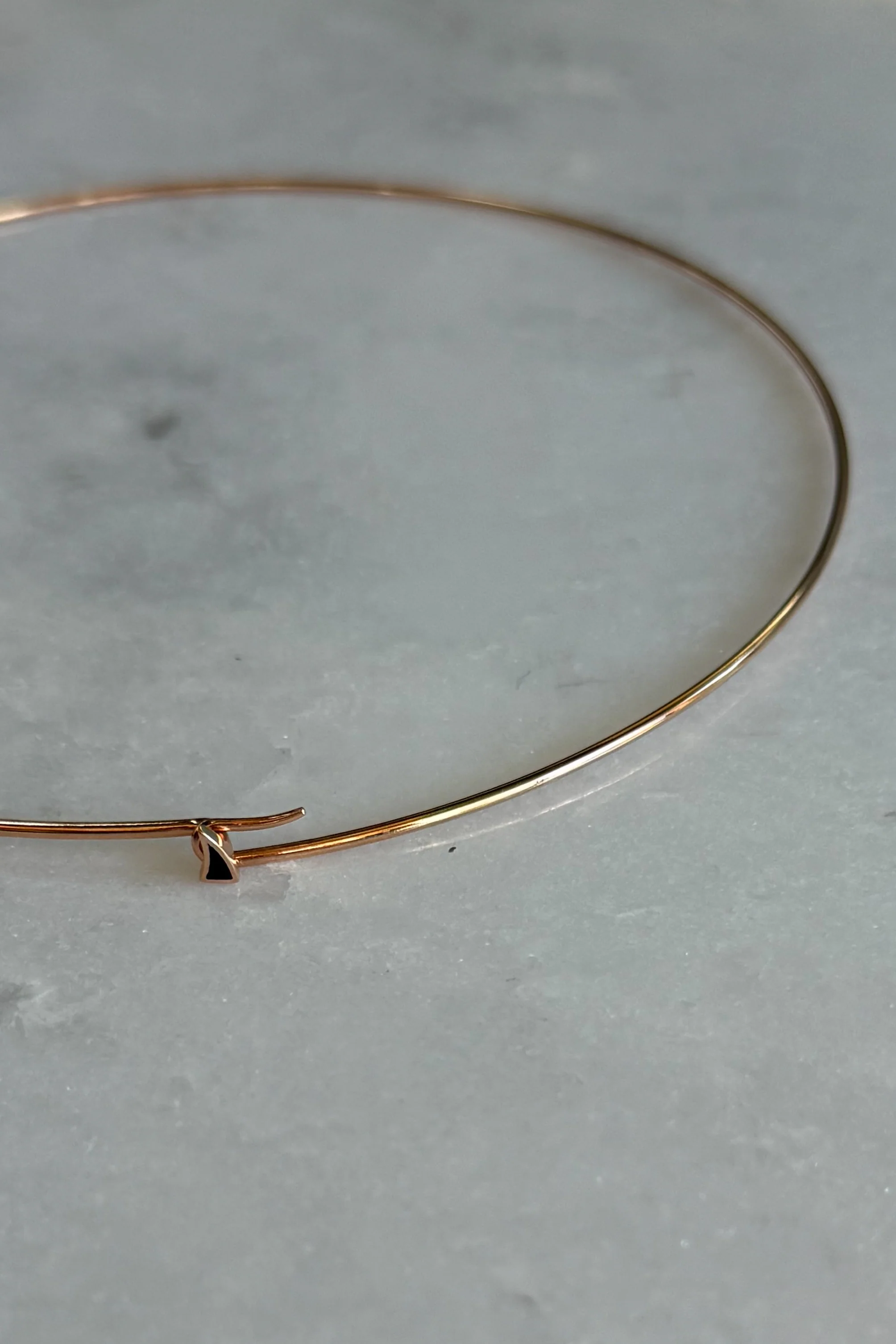 Wave Gold Wire Necklace - Image 6